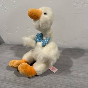 Russ Caress Soft Pets Gilbert Easter Goose w/Bowtie 7" Plush Stuffed Animal Toy